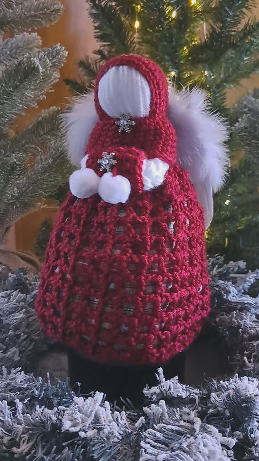 Holly Berry Snow Angel
