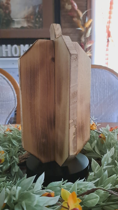 Wooden Pumpkin (Tall)