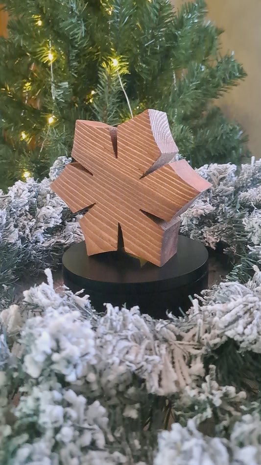 Rustic Chunky Pine Snowflake