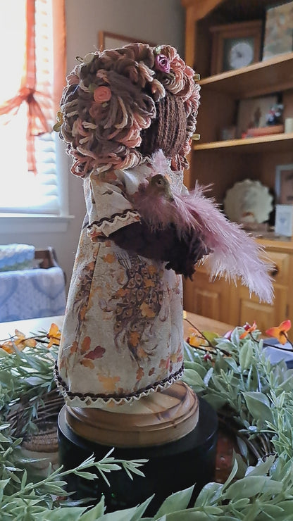 Willow and her Purple Peacock Figure