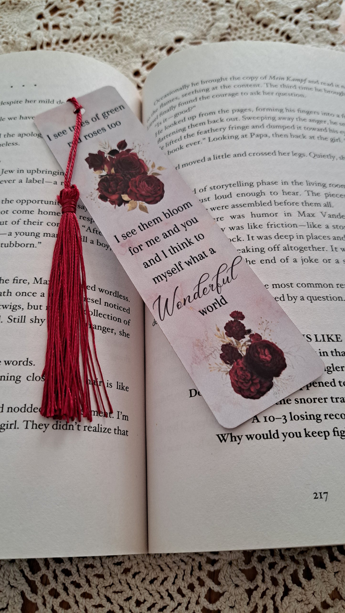 Metal What A Wonderful World Bookmark