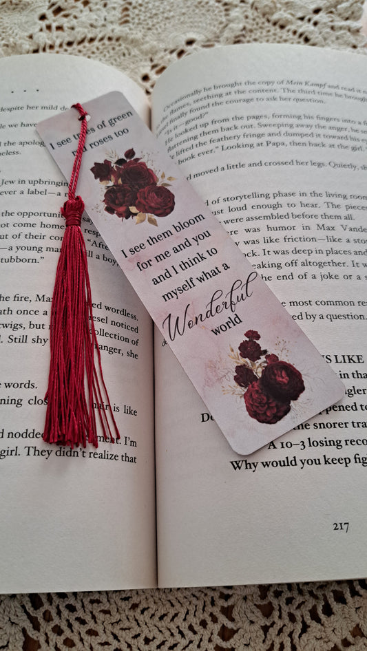 Metal What A Wonderful World Bookmark