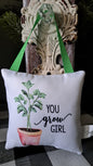 Door Hanging Pillow-You grow girl
